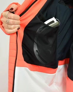 Online Degré 7 Veste de Ski Loriaz blanc/orange