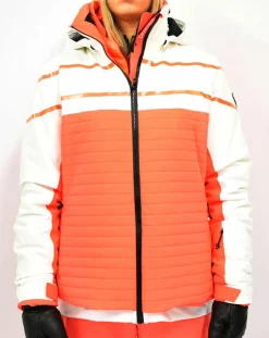 Online Degré 7 Veste de Ski Loriaz blanc/orange