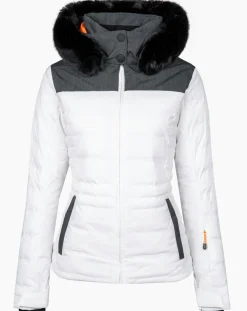 Femme Degré 7 Veste de ski Traqui blanche