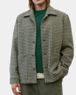 Homme Marc O'Polo Veste de travail en Laine mélangée Manteco multicolore