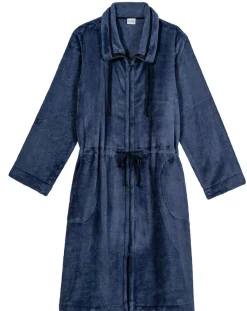 Outlet Le Chat Veste d'intérieur en peluche flanelle Essentiel prusse