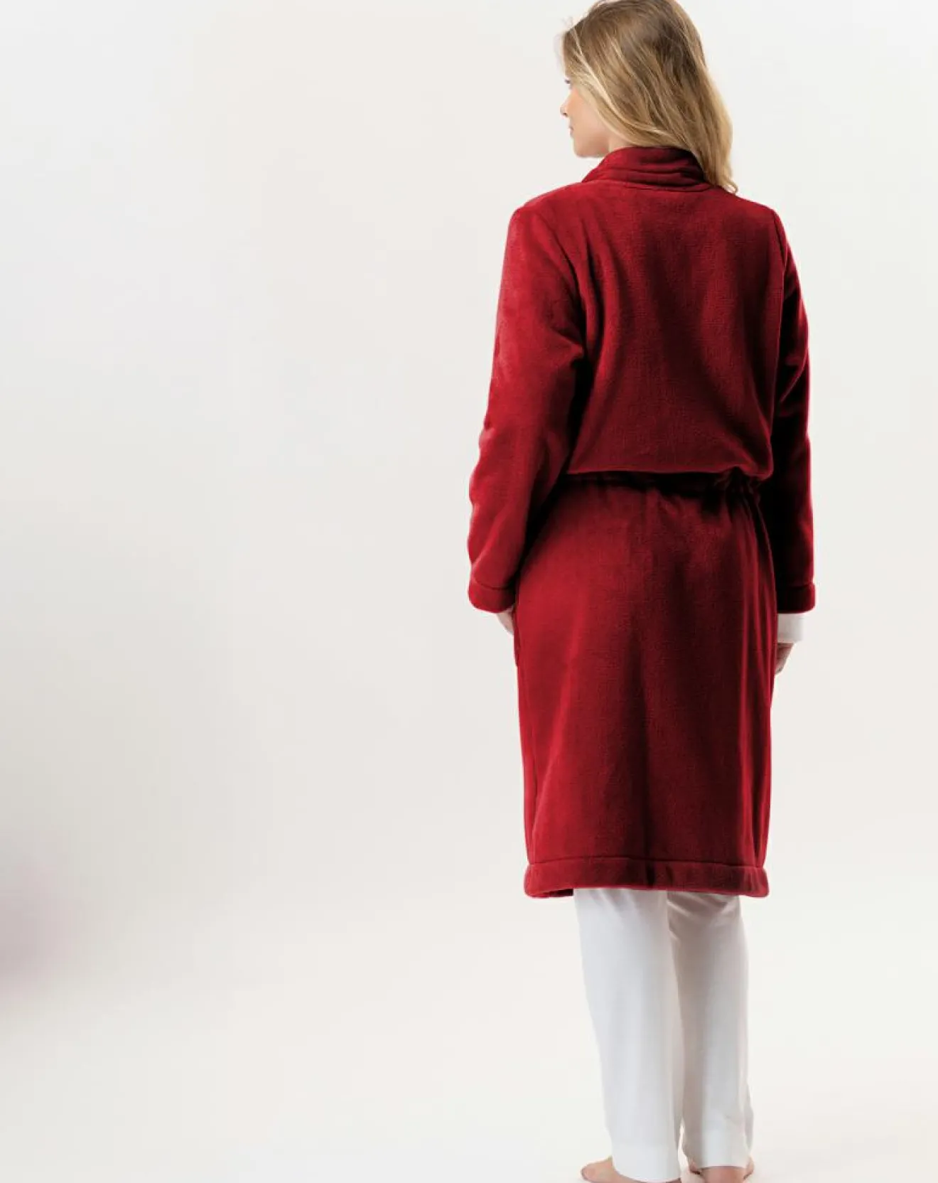 New Le Chat Veste d'intérieur en peluche flanelle Essentiel tomette