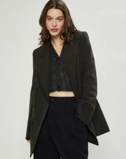 Online Nina ricci Veste Double Breasted kaki foncé