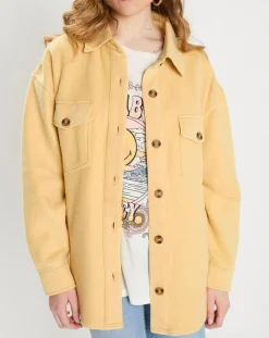 Femme Billabong Veste douce Shaket jaune