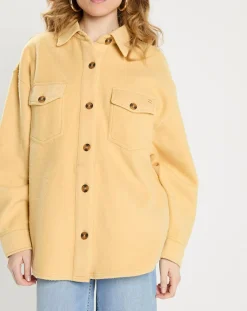 Femme Billabong Veste douce Shaket jaune