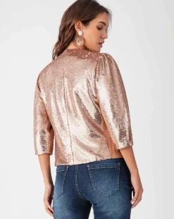 Sale Bleu Blanc Rouge Veste Elsie beige/doré