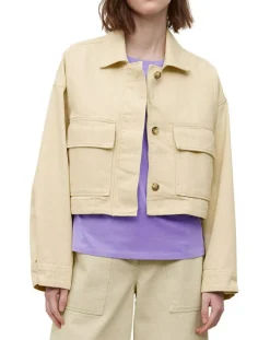 Discount Marc O'Polo Veste en Coton & Lin Cop beige