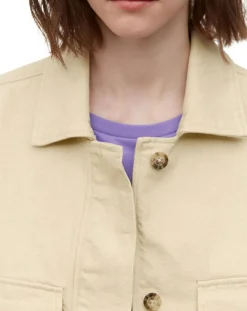 Discount Marc O'Polo Veste en Coton & Lin Cop beige