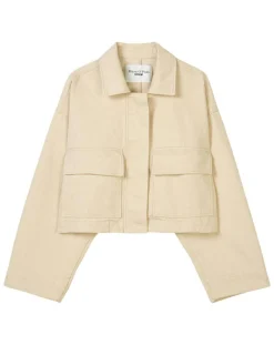 Discount Marc O'Polo Veste en Coton & Lin Cop beige