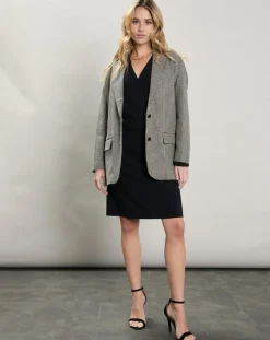 Hartford Veste en Coton & Lin Victory beige/noir