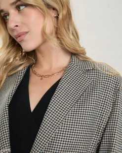 Hartford Veste en Coton & Lin Victory beige/noir