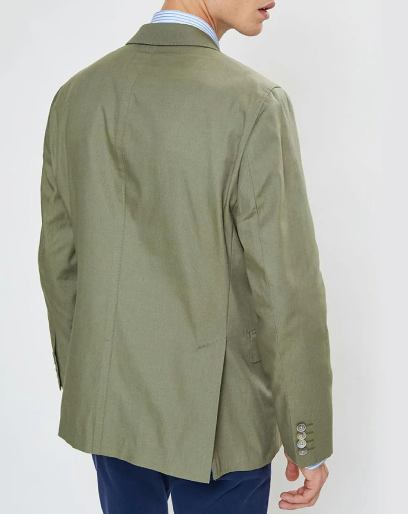 Homme Hackett London Veste en Coton Canvas kaki