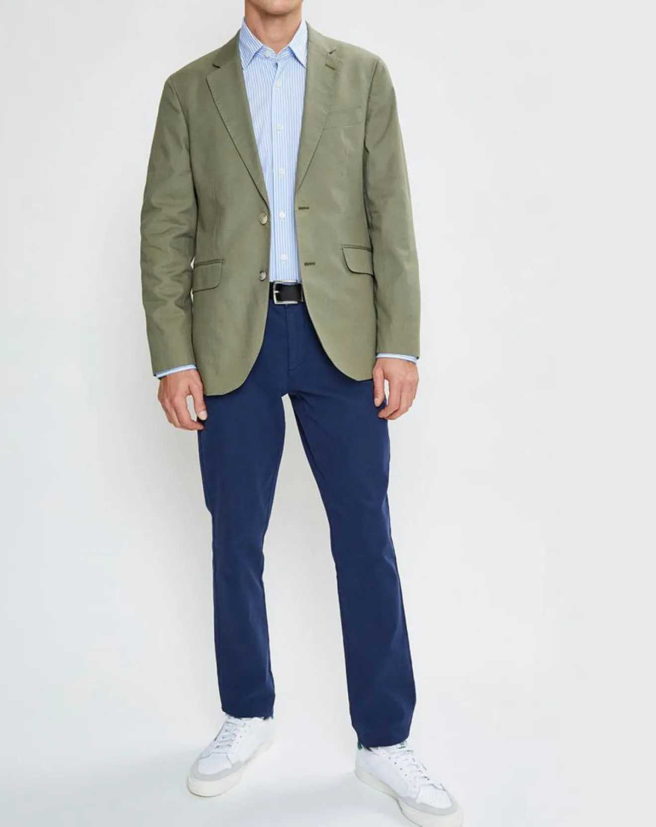 Homme Hackett London Veste en Coton Canvas kaki