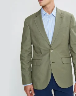 Homme Hackett London Veste en Coton Canvas kaki