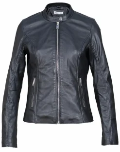 Outlet Blue Wellford Veste en Cuir Aglae noire