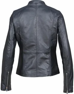 Outlet Blue Wellford Veste en Cuir Aglae noire