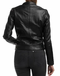 Clearance Chyston Veste en Cuir Alison noire