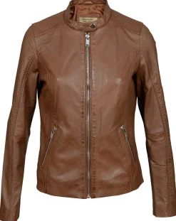 Best Chyston Veste en Cuir Appoline cognac