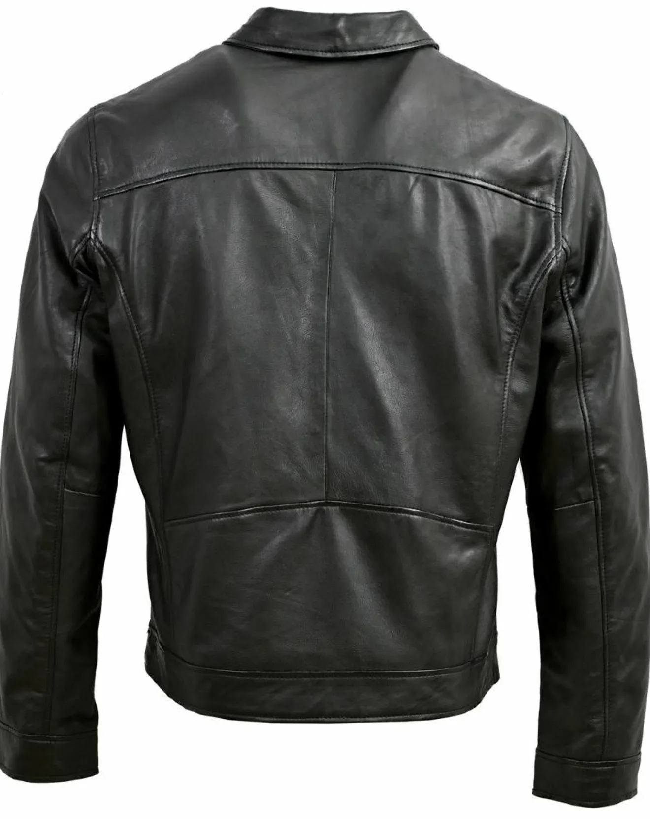 Homme Blue Wellford Veste en Cuir Bittum noire