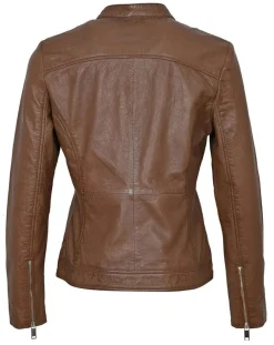 Discount Chyston Veste en Cuir Calissy cognac