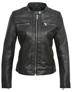 Online Chyston Veste en Cuir Calissy noire