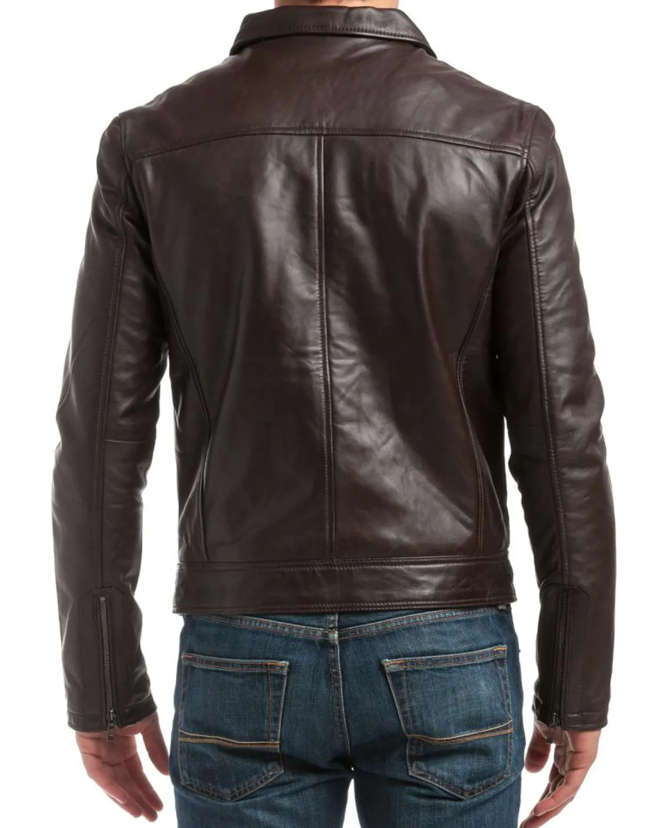 Best Chyston Veste en Cuir Carlo marron