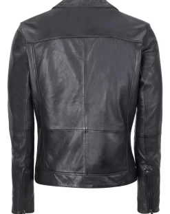 Homme Chyston Veste en Cuir Caïus noire