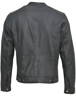 Clearance Chyston Veste en Cuir Chance vintage black