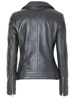 Discount Blue Wellford Veste en Cuir Ciara noire