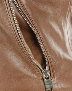 Femme Chyston Veste en Cuir Hortence cognac