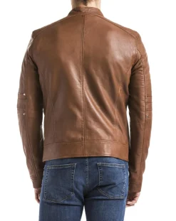 Outlet Blue Wellford Veste en Cuir Idannus cognac