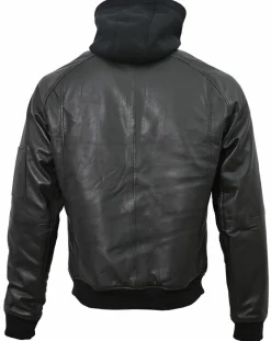 Best Chyston Veste en Cuir Jul noire
