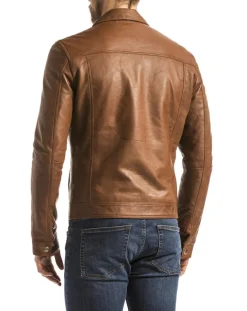 Online Blue Wellford Veste en Cuir Mekong cognac
