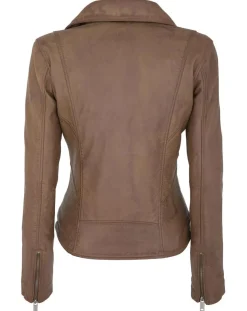 Femme Chyston Veste en Cuir Polly vintage cognac