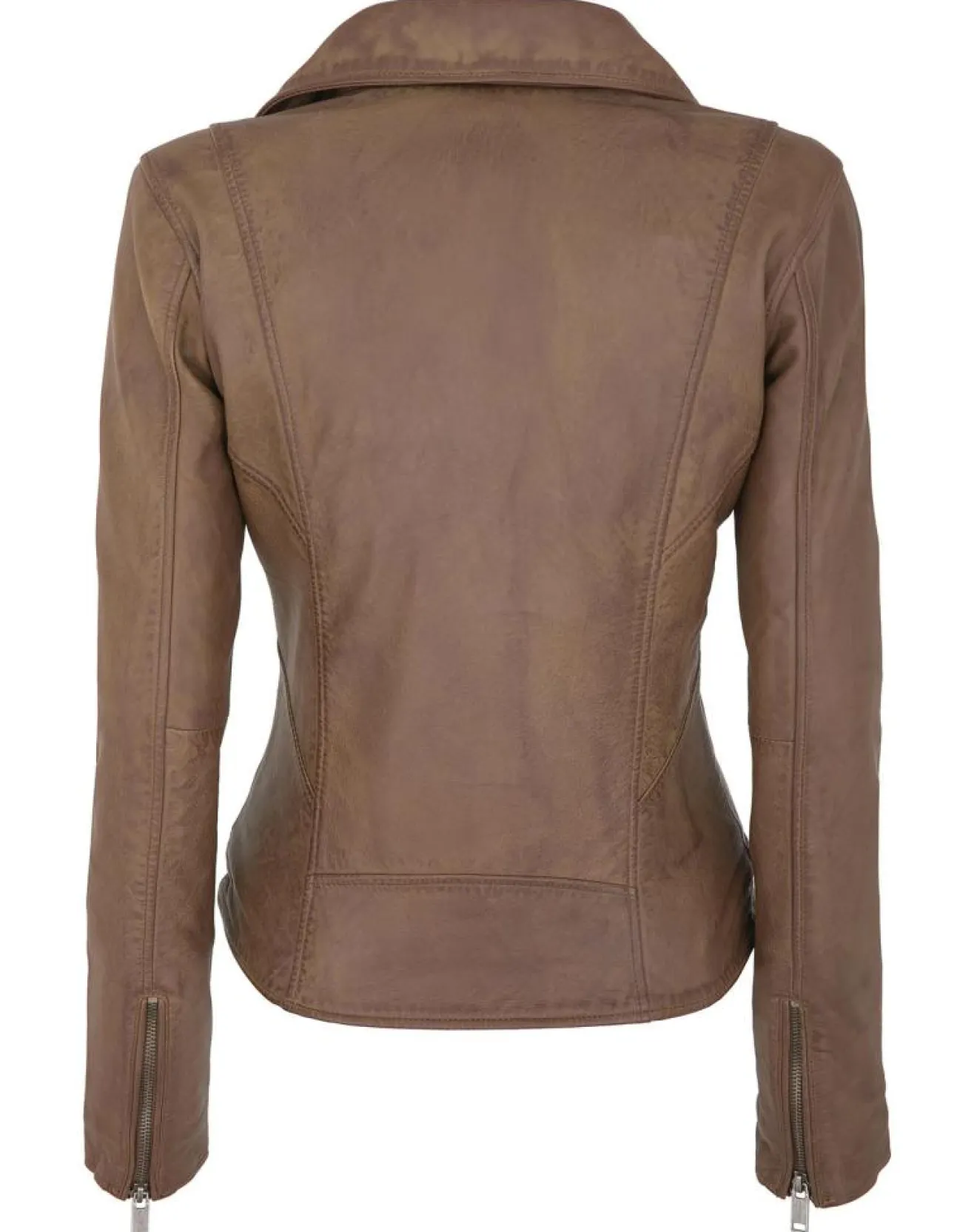Femme Chyston Veste en Cuir Polly vintage cognac