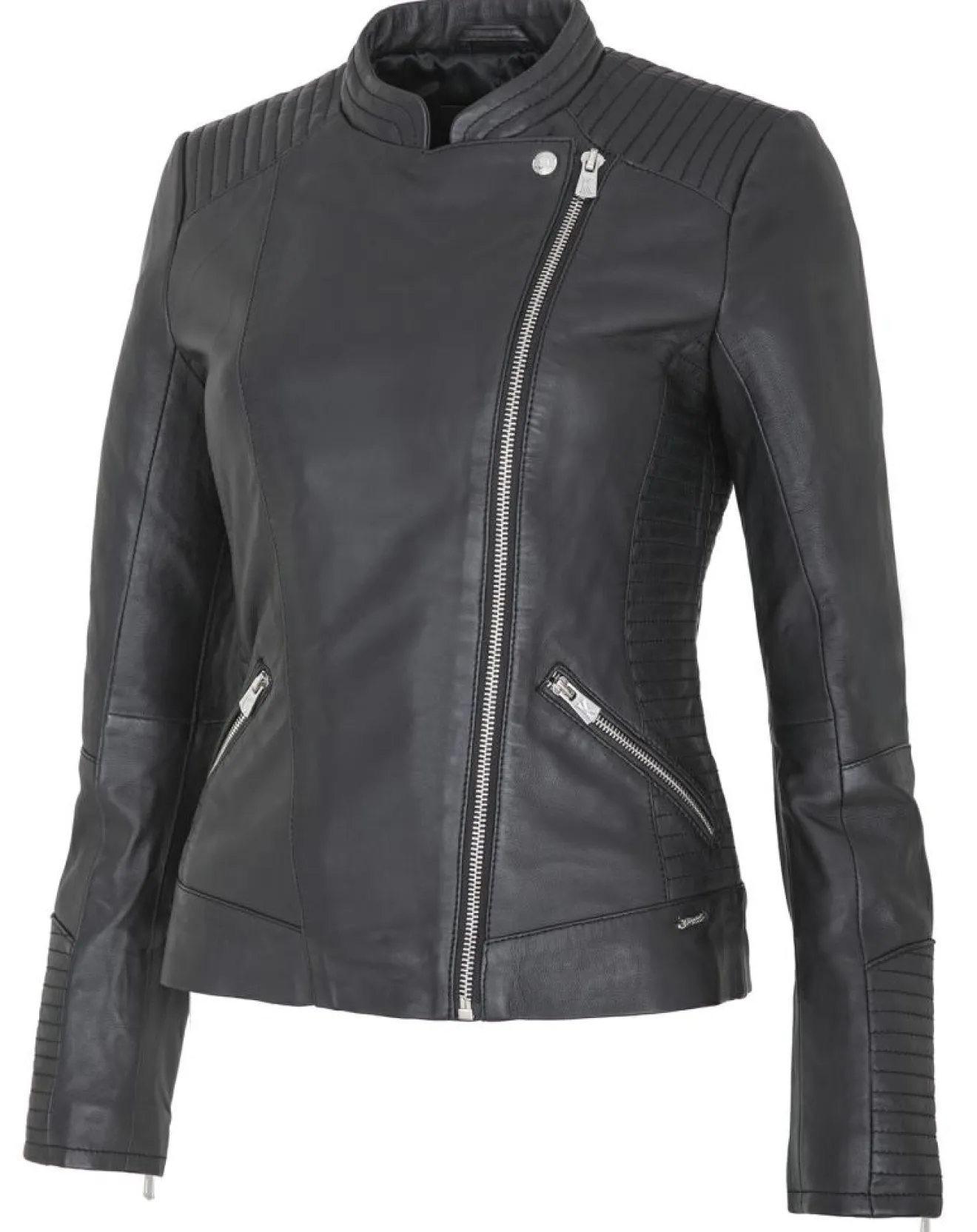 Clearance Chyston Veste en Cuir Rosalie noire