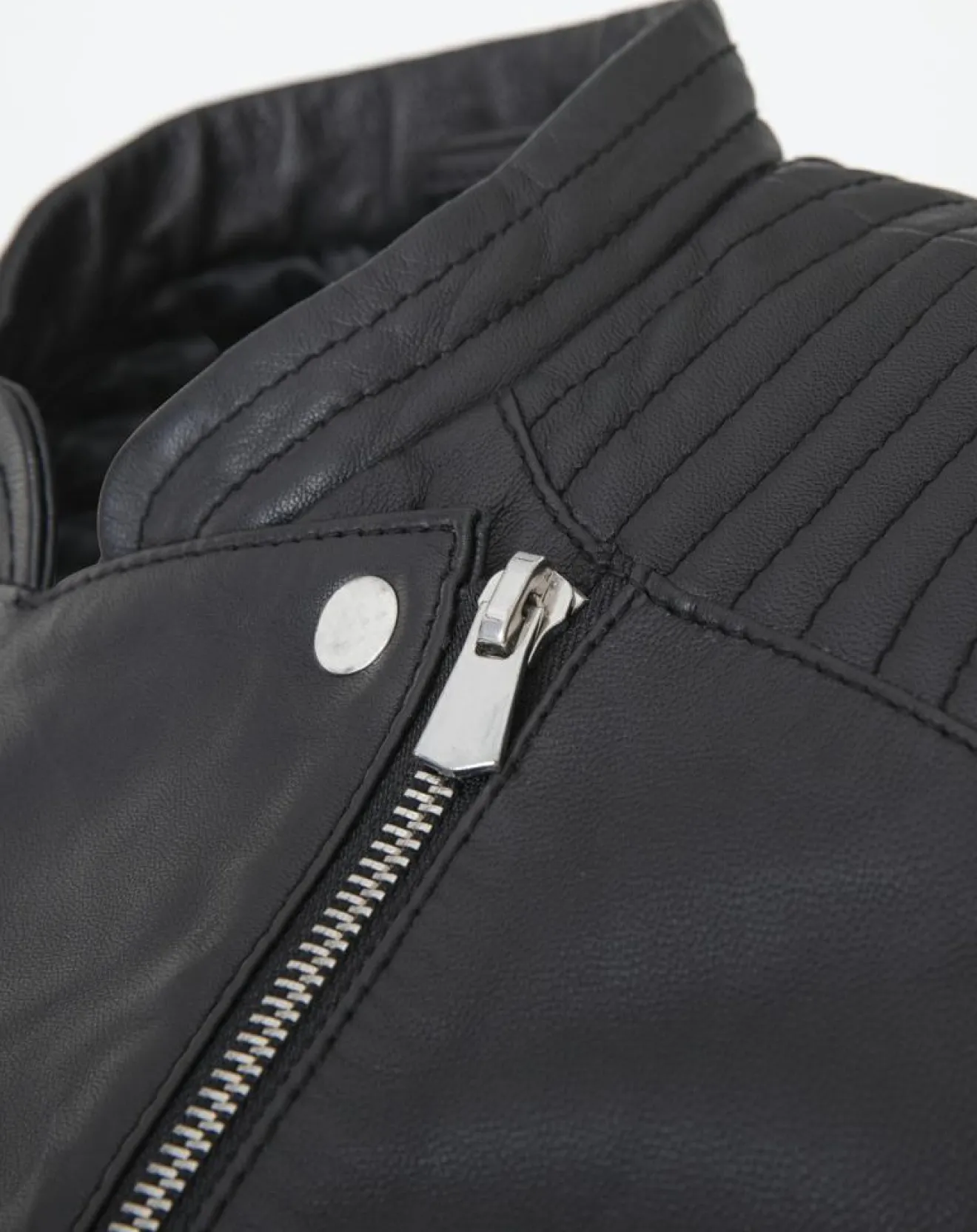 Clearance Chyston Veste en Cuir Rosalie noire