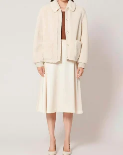 Online Zapa Veste en Fausse Fourrure Balian écrue