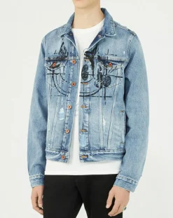 Clearance Scotch & Soda Veste en jean bleue