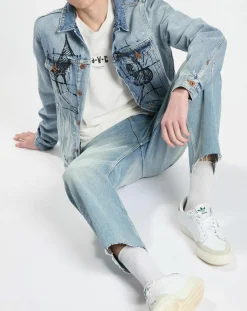 Clearance Scotch & Soda Veste en jean bleue