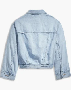 Clearance Levi's® Veste en jean crop Sleeve bleue