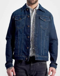 Homme Kaporal 5 Veste en jean Krosse bleu foncé