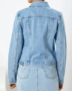 Femme Levi's® Veste en Jean Original Trucker bleue
