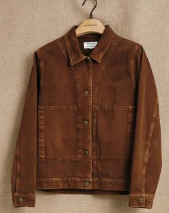 Femme Chloé Stora Veste en jean Up marron