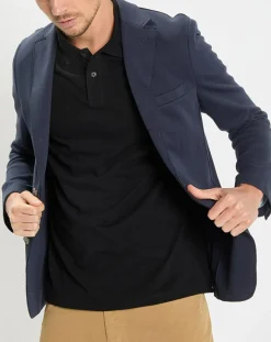 Marc O'Polo Veste en jersey regular fit bleu marine