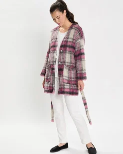 Sale Le Chat Veste en Laine & Mohair mélangés Ouate multicolore