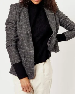 Femme See u Soon Veste en Laine mélangée Ava noire