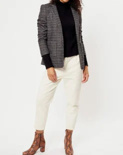 Femme See u Soon Veste en Laine mélangée Ava noire