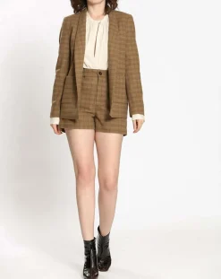 Femme See u Soon Veste en Laine mélangée Eloise beige