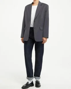 Femme Galeries Lafayette Veste en Laine mélangée Flannelle Sven 3 gris foncé